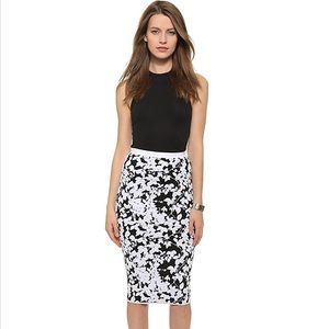 NWT! Milly Midnight Floral Fitted Skirt
